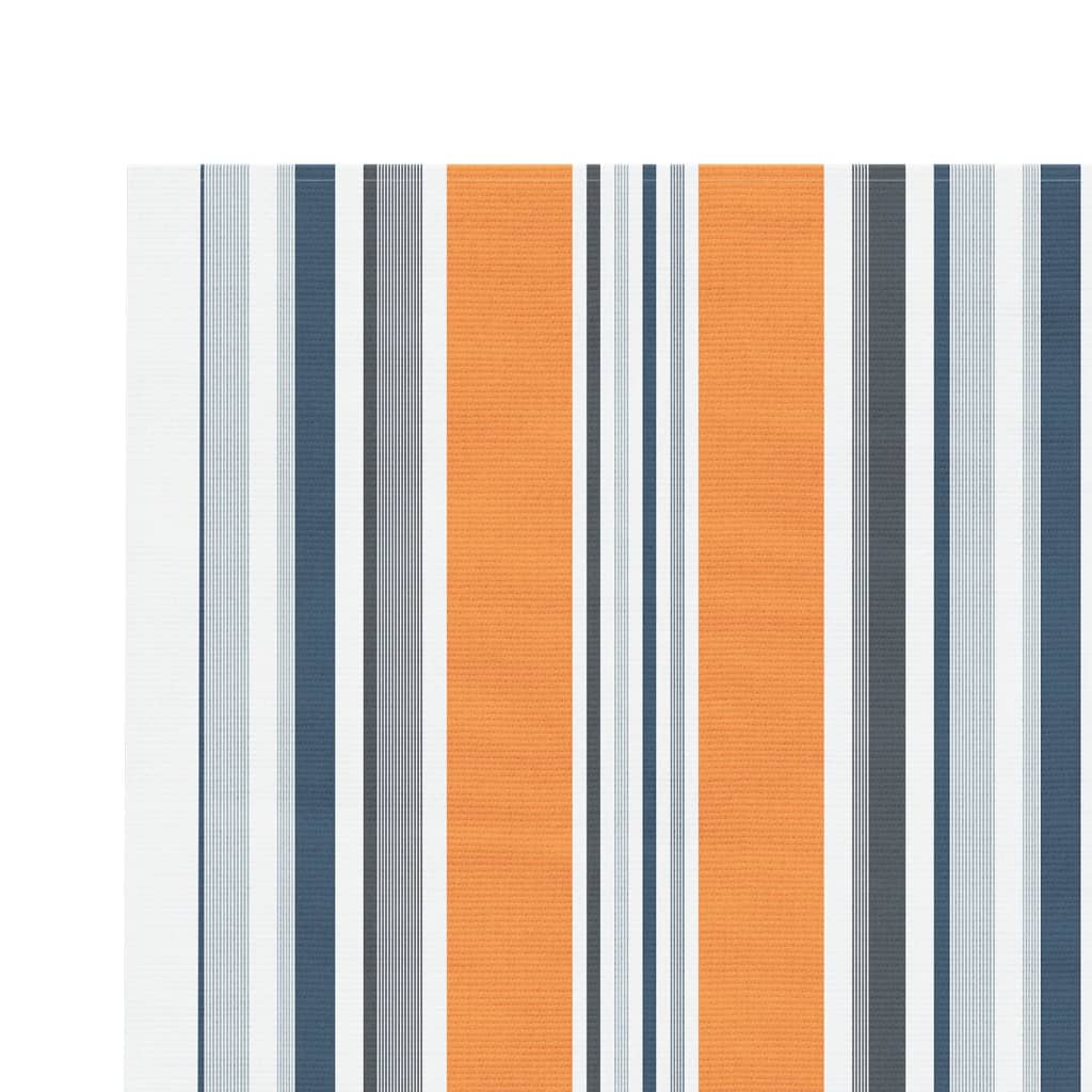Erstatningsduk for markise oransje og blå 4,5x3 m polyester