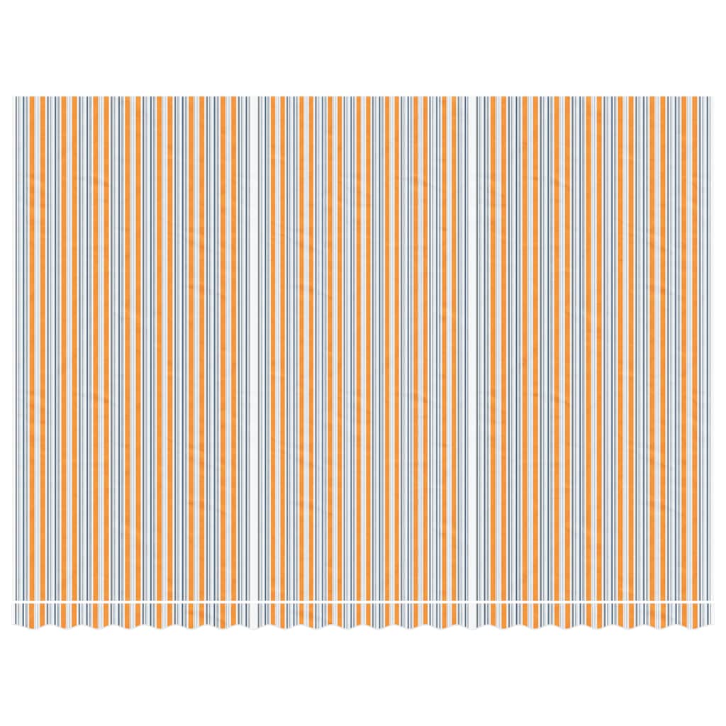 Erstatningsduk for markise flerfarget stripe 5x3,5 m