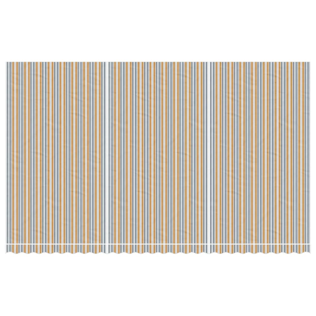 Erstatningsduk for markise flerfarget stripe 6x3,5 m