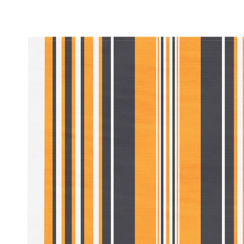 Erstatningsduk for markise oransje og svart 3x2,5 m polyester