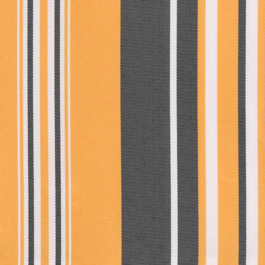 Erstatningsduk for markise oransje og svart 4x3,5 m polyester