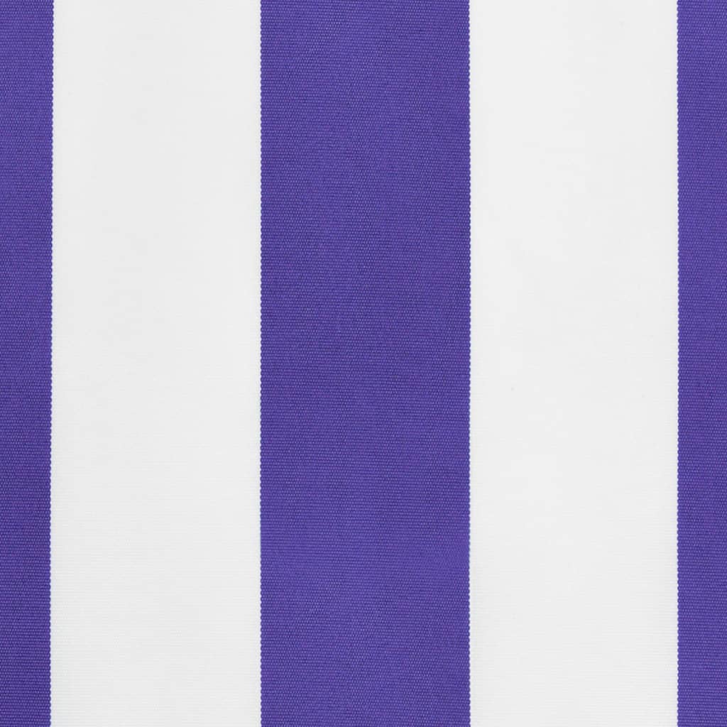 Erstatningsstoff for markisekappe blå og hvit stripe 3 m