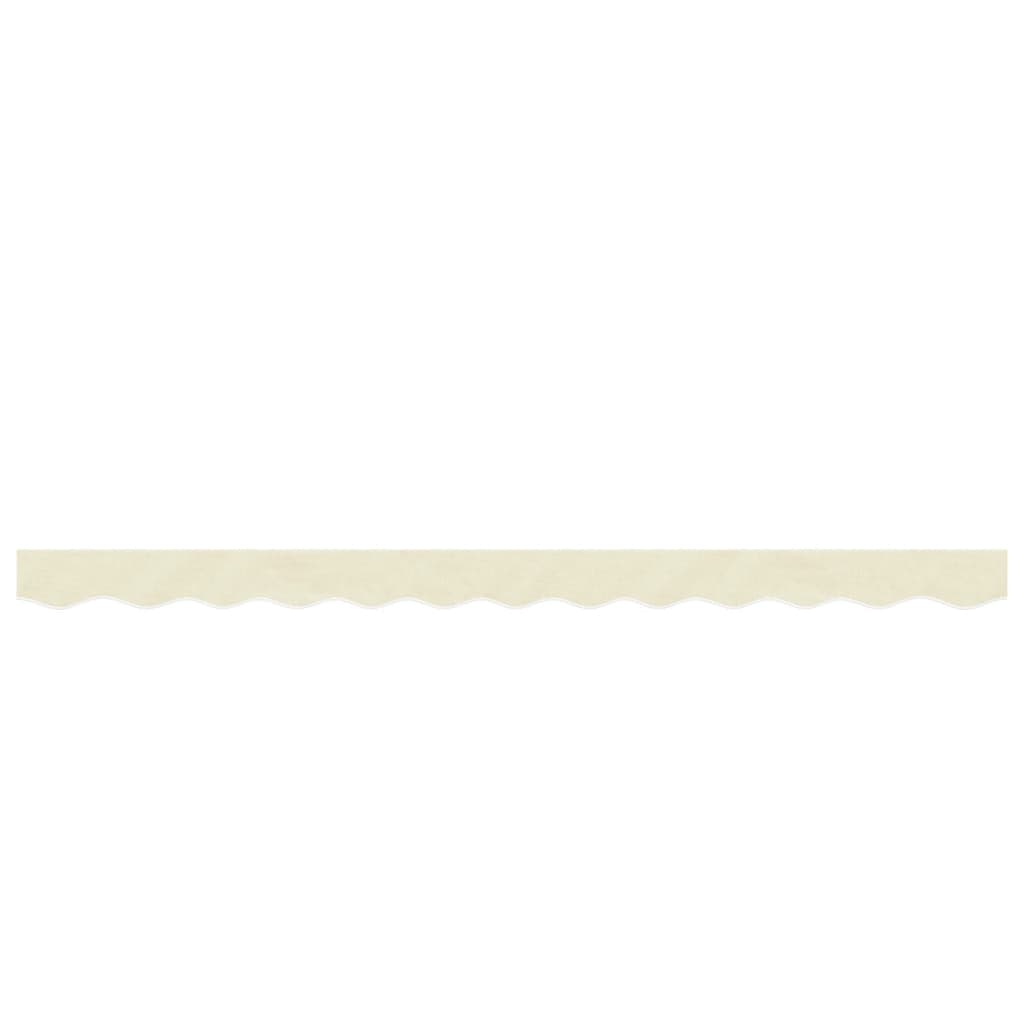 Erstatningsstoff for markisekappe kremhvit stripe 3 m