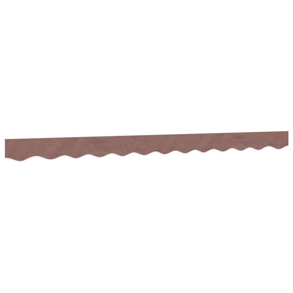 Erstatningsstoff for markisekappe brun stripe 3 m