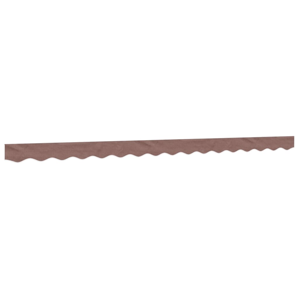 Erstatningsstoff for markisekappe brun stripe 4 m