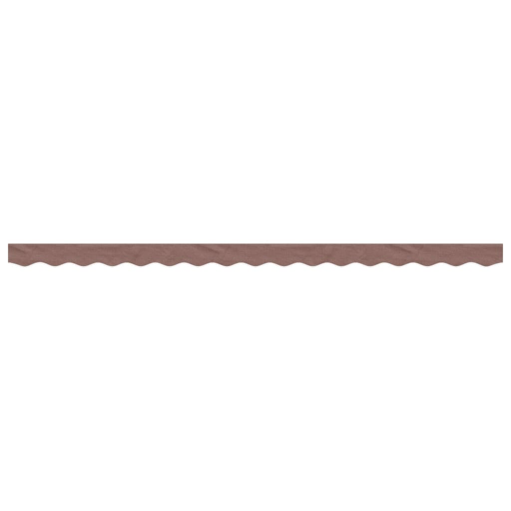 Erstatningsstoff for markisekappe brun stripe 4 m