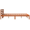 Sengeramme uten madrass brun 150x200 cm heltre furu