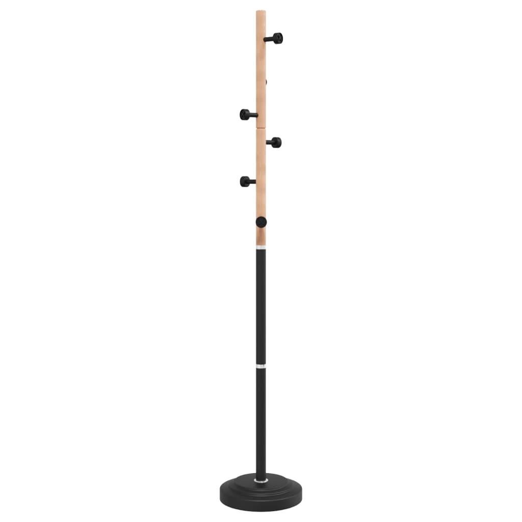 Stumtjener svart 177 cm pulverlakkert jern