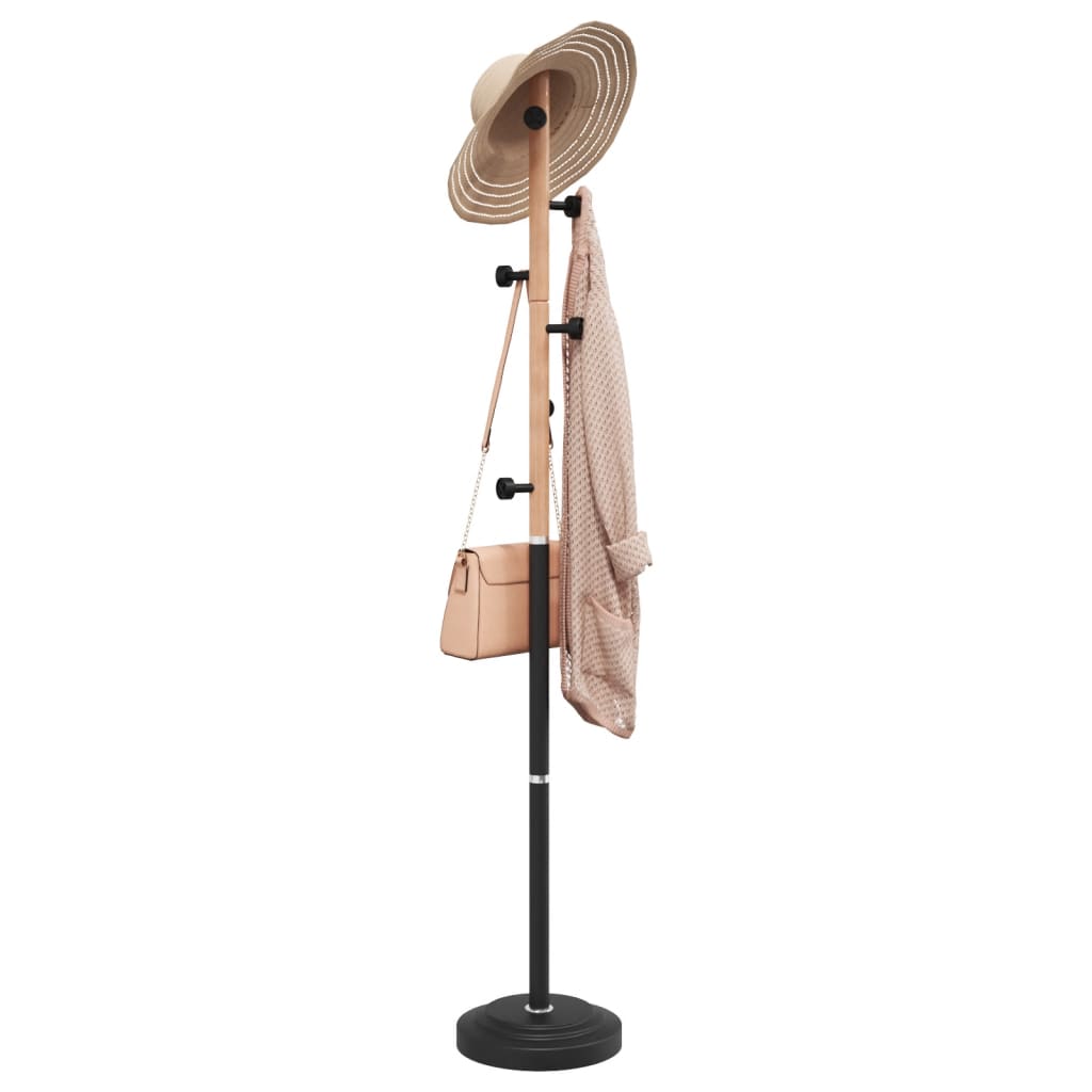 Stumtjener svart 177 cm pulverlakkert jern