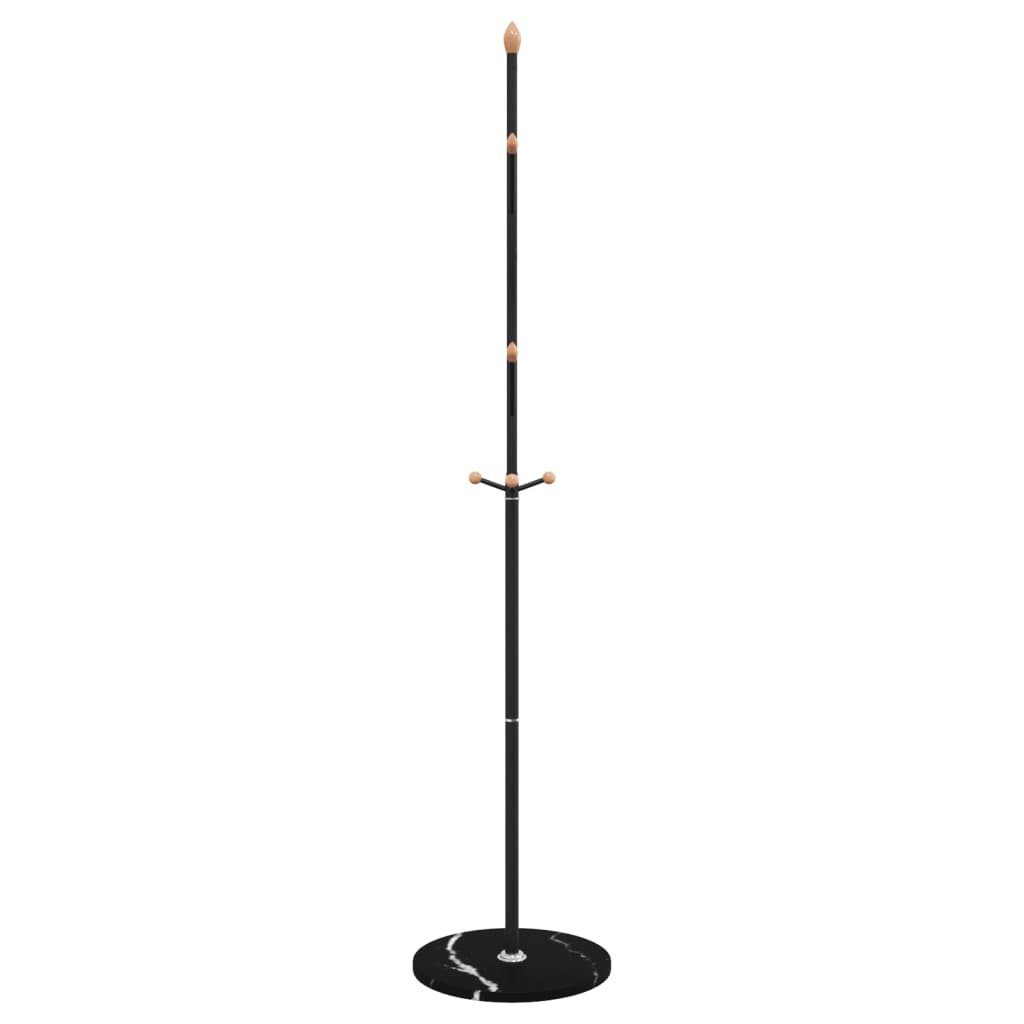 Stumtjener svart 177 cm pulverlakkert jern