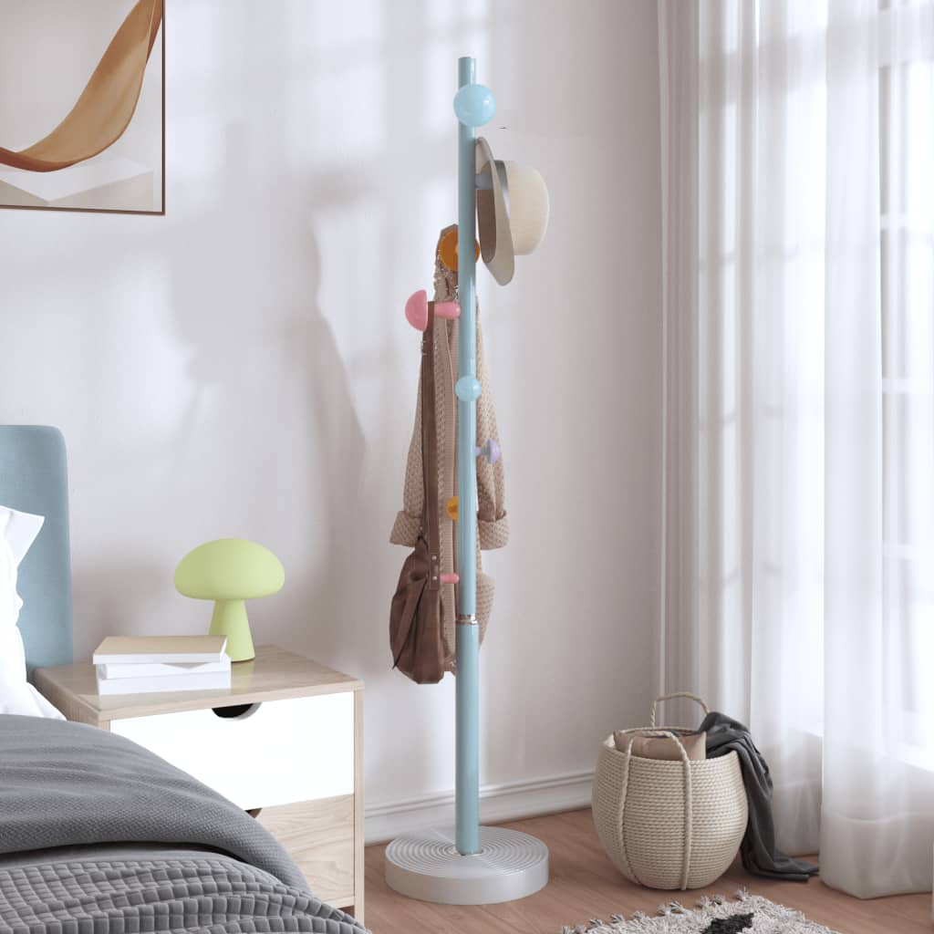 Stumtjener blå 172 cm pulverlakkert jern