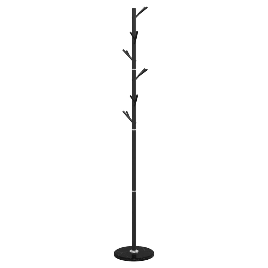 Stumtjener svart 175 cm pulverlakkert jern