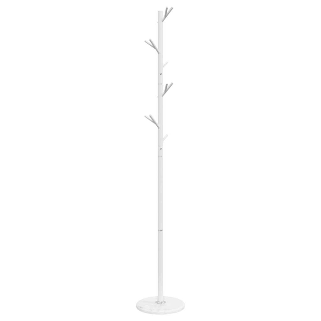 Stumtjener hvit 175 cm pulverlakkert jern