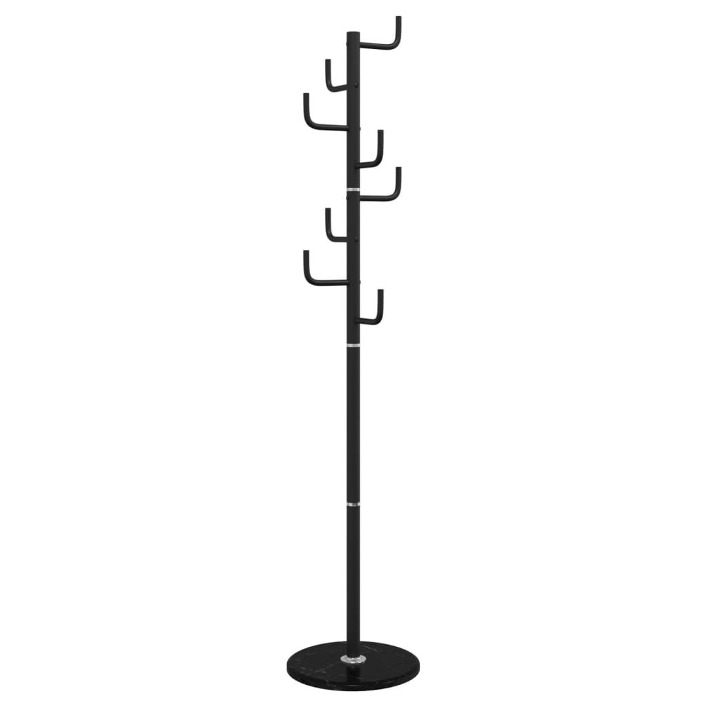 Stumtjener svart 183 cm pulverlakkert jern