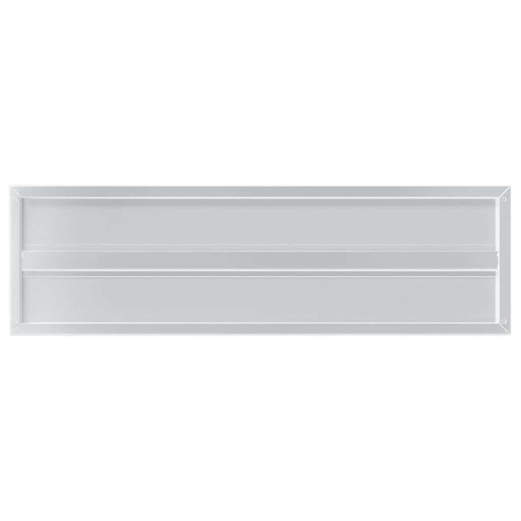 Vegghyller 2 stk 100x30x3 cm sølv rustfritt stål vidaXL