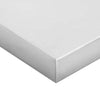 Vegghyller 2 stk 75x30x3 cm sølv rustfritt stål