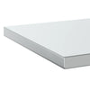 Vegghyller 2 stk 50x40x3 cm sølv rustfritt stål