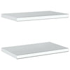 Vegghyller 2 stk 50x30x3 cm sølv rustfritt stål