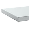 Vegghyller 2 stk 50x30x3 cm sølv rustfritt stål