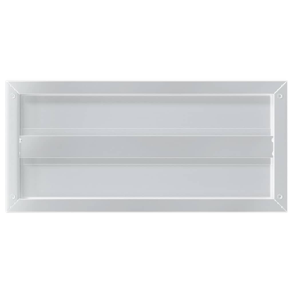 Vegghyller 2 stk 50x23,5x3 cm sølv rustfritt stål