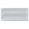 Vegghyller 2 stk 50x23,5x3 cm sølv rustfritt stål