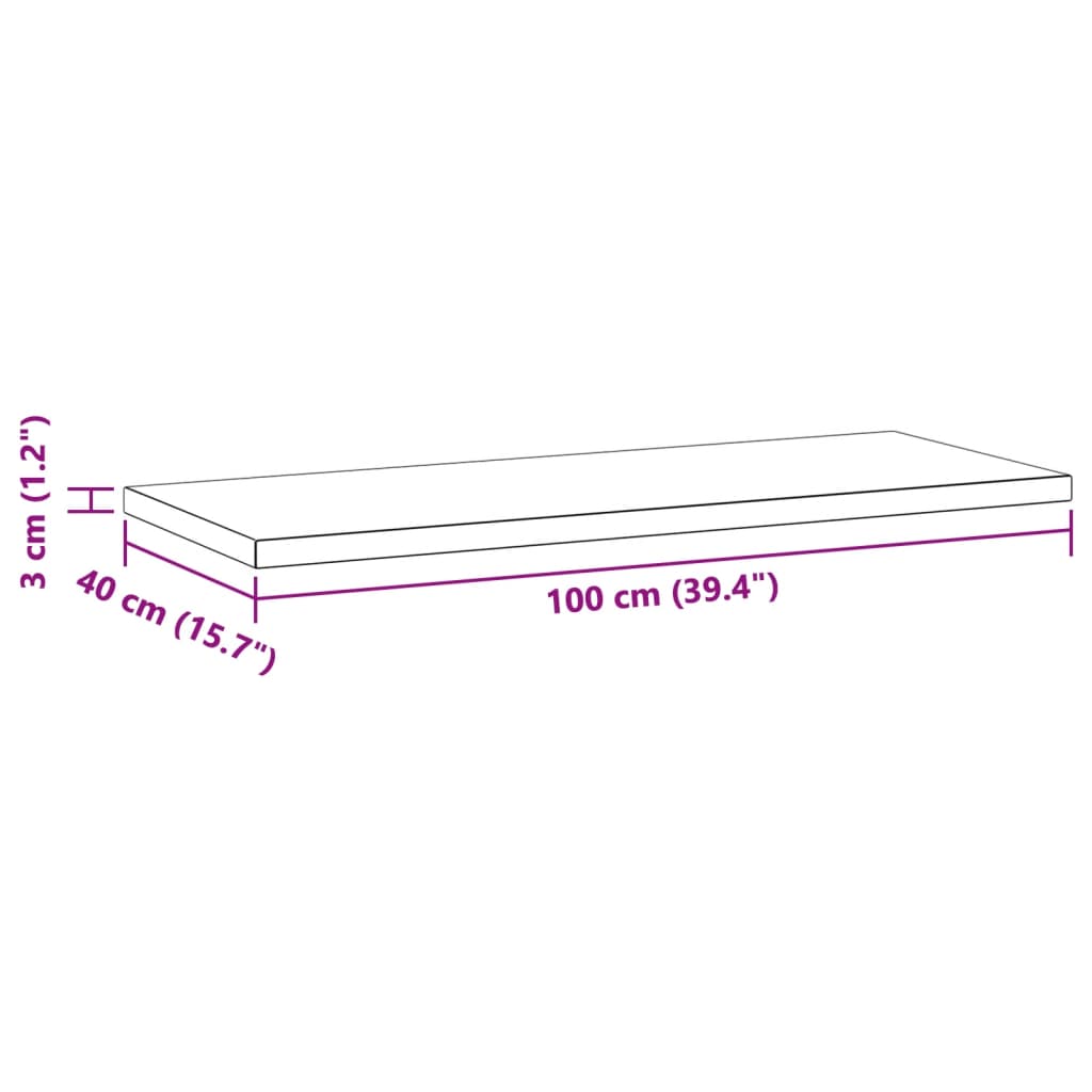 Vegghyller 2 stk 100x40x3 cm svart rustfritt stål