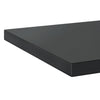 Vegghyller 2 stk 50x40x3 cm svart rustfritt stål