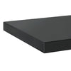 Vegghyller 2 stk 50x30x3 cm svart rustfritt stål