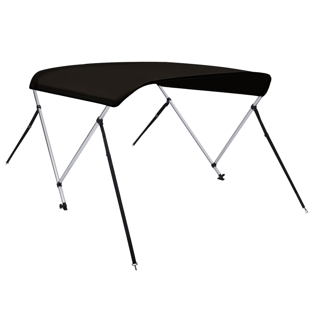 Båtkalesje 2-buet svart 150x120x110 cm vidaXL