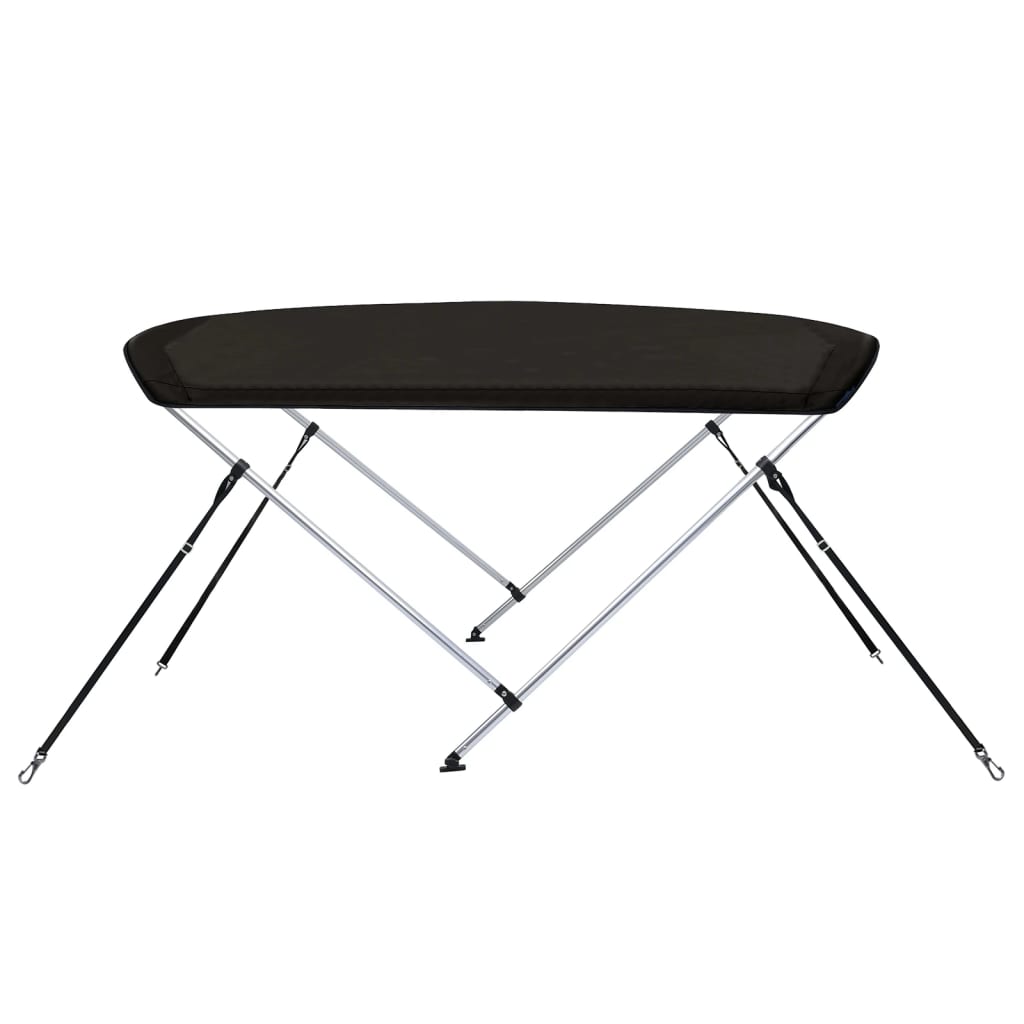 Båtkalesje 2-buet svart 150x120x110 cm vidaXL