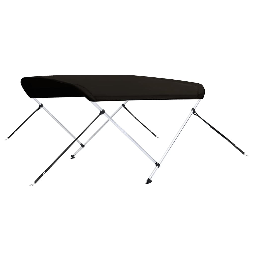 Båtkalesje 2-buet svart 150x120x110 cm vidaXL