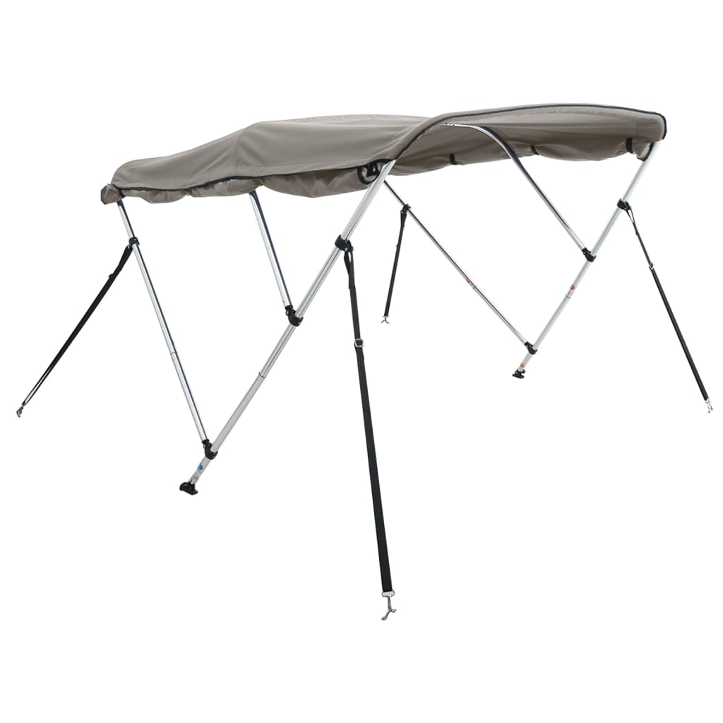 Båtkalesje 3-buet med sidevegger 183x(154-167)x137 cm