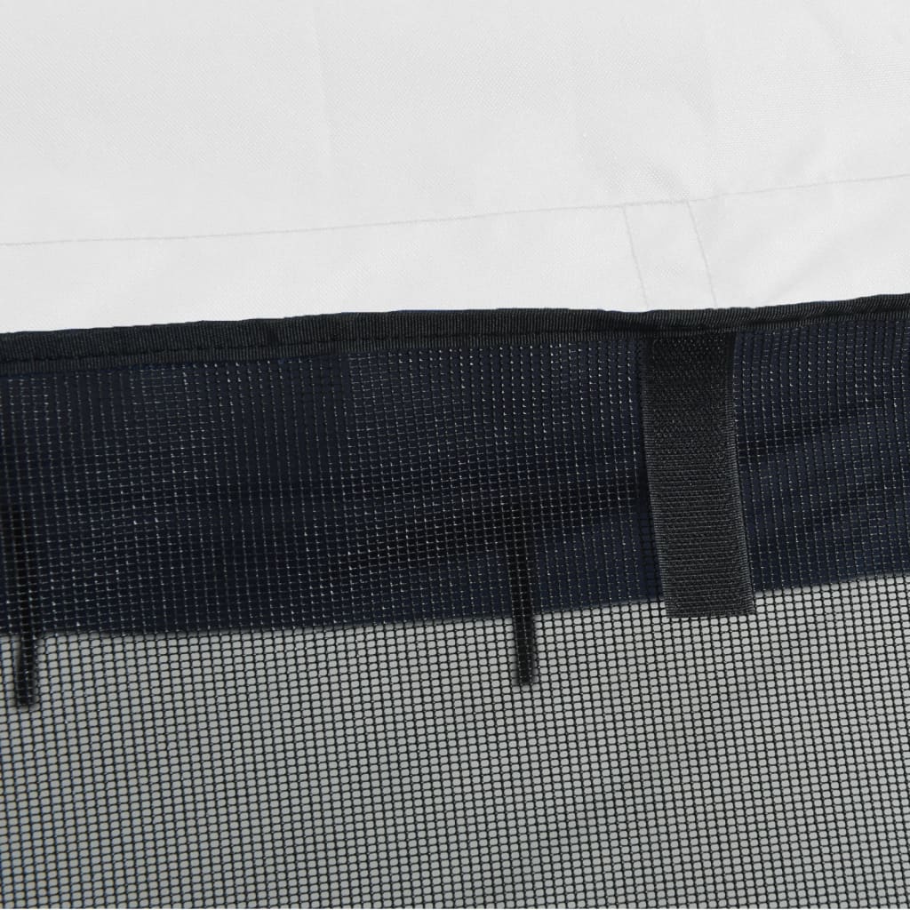 Båtkalesje 4-buet med sidevegger i netting 243x(170-182)x137 cm