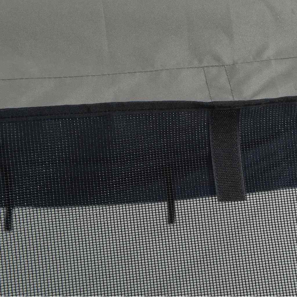 Båtkalesje 3-buet med sidevegger i netting 243x(170-182)x137 cm