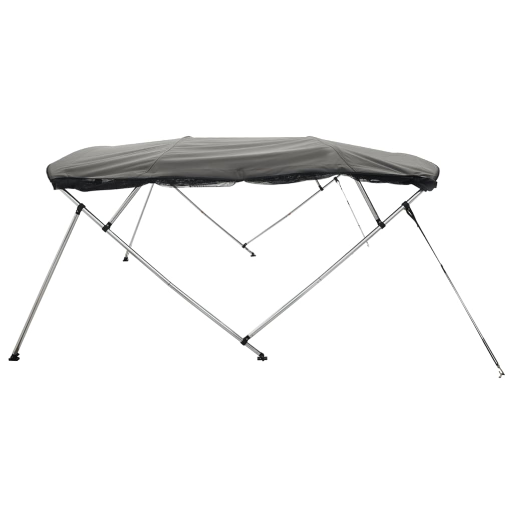 Båtkalesje 3-buet med sidevegger i netting 243x(185-198)x137 cm