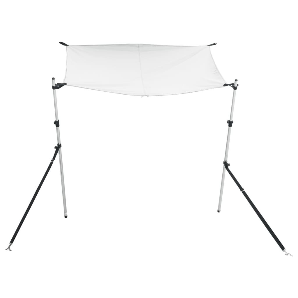 T-Top solskjermutvidelse hvit 170x170x(115-183) cm