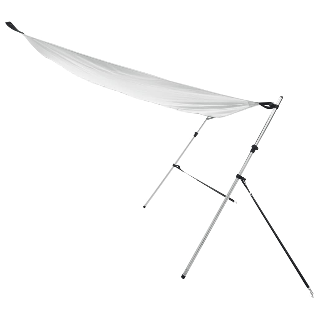 T-Top solskjermutvidelse hvit 170x170x(115-183) cm