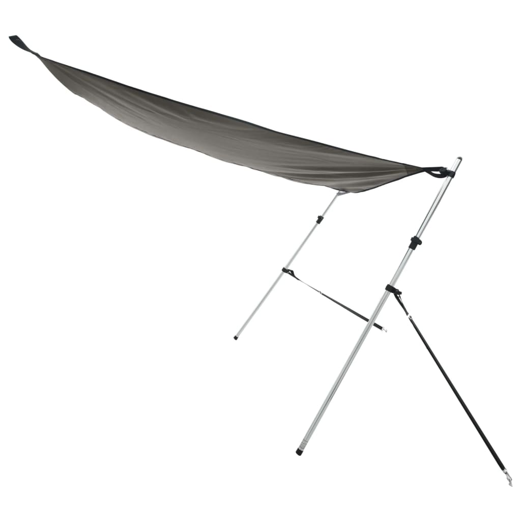 T-Top solskjermutvidelse antrasittgrå 170x170x(115-183) cm
