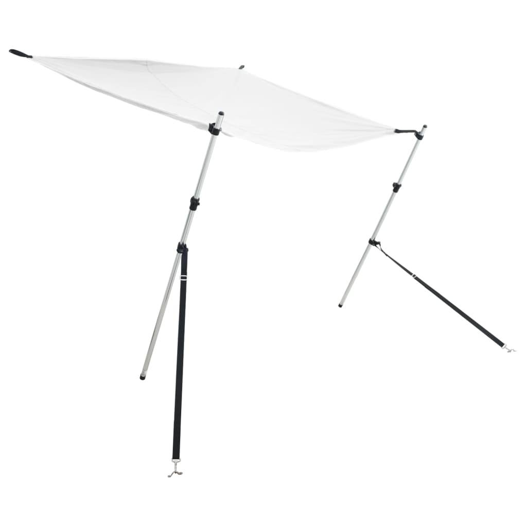 T-Top solskjermutvidelse hvit 170x208x(115-183) cm