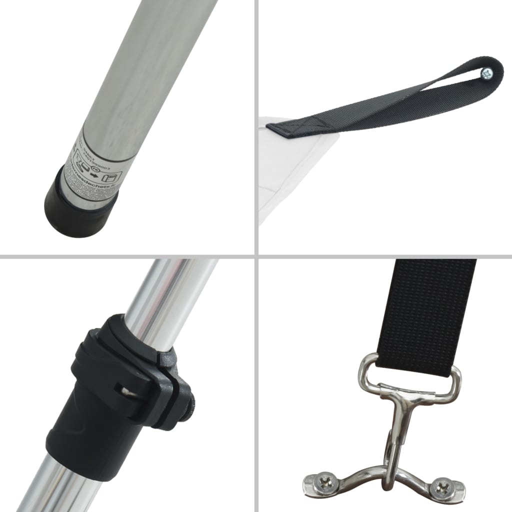 T-Top solskjermutvidelse hvit 170x208x(115-183) cm