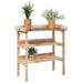 Plantebord med hyller 78x38x82,5 cm heltre gran vidaXL