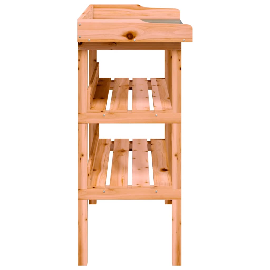 Plantebord med hyller brun 78x38x82,5 cm heltre gran vidaXL