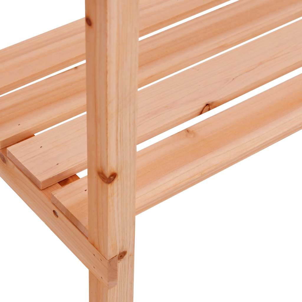 Plantebord med hyller brun 78x38x82,5 cm heltre gran vidaXL