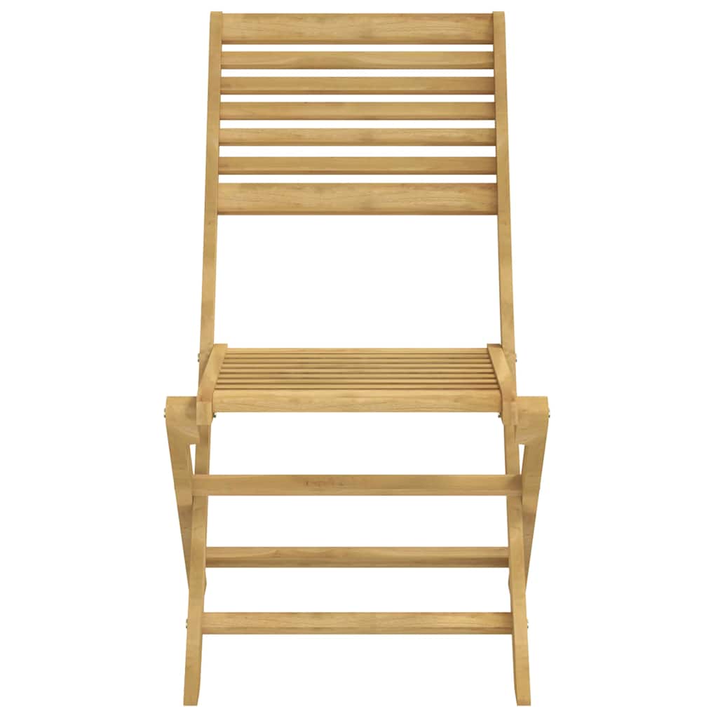 Sammenleggbare hagestoler 6 stk 48,5x61,5x87 cm heltre akasie
