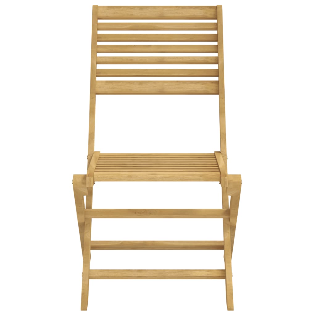 Sammenleggbare hagestoler 8 stk 48,5x61,5x87 cm heltre akasie