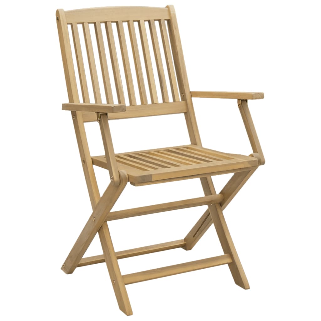 Sammenleggbare hagestoler 8 stk 54x61x88 cm heltre akasie