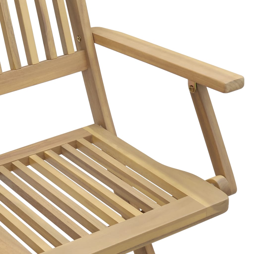 Sammenleggbare hagestoler 8 stk 54x61x88 cm heltre akasie