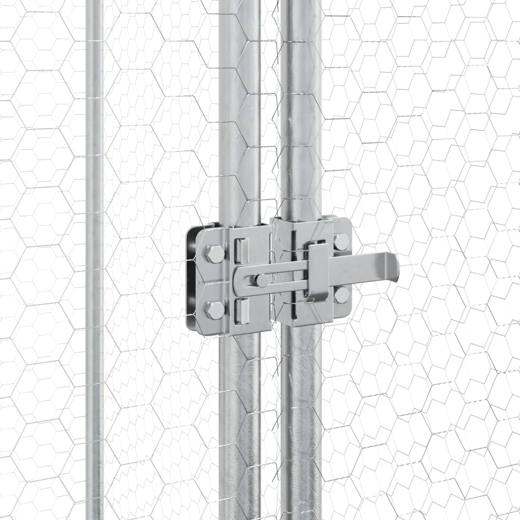 Kyllingbur sølv 200x100x190 cm galvanisert stål