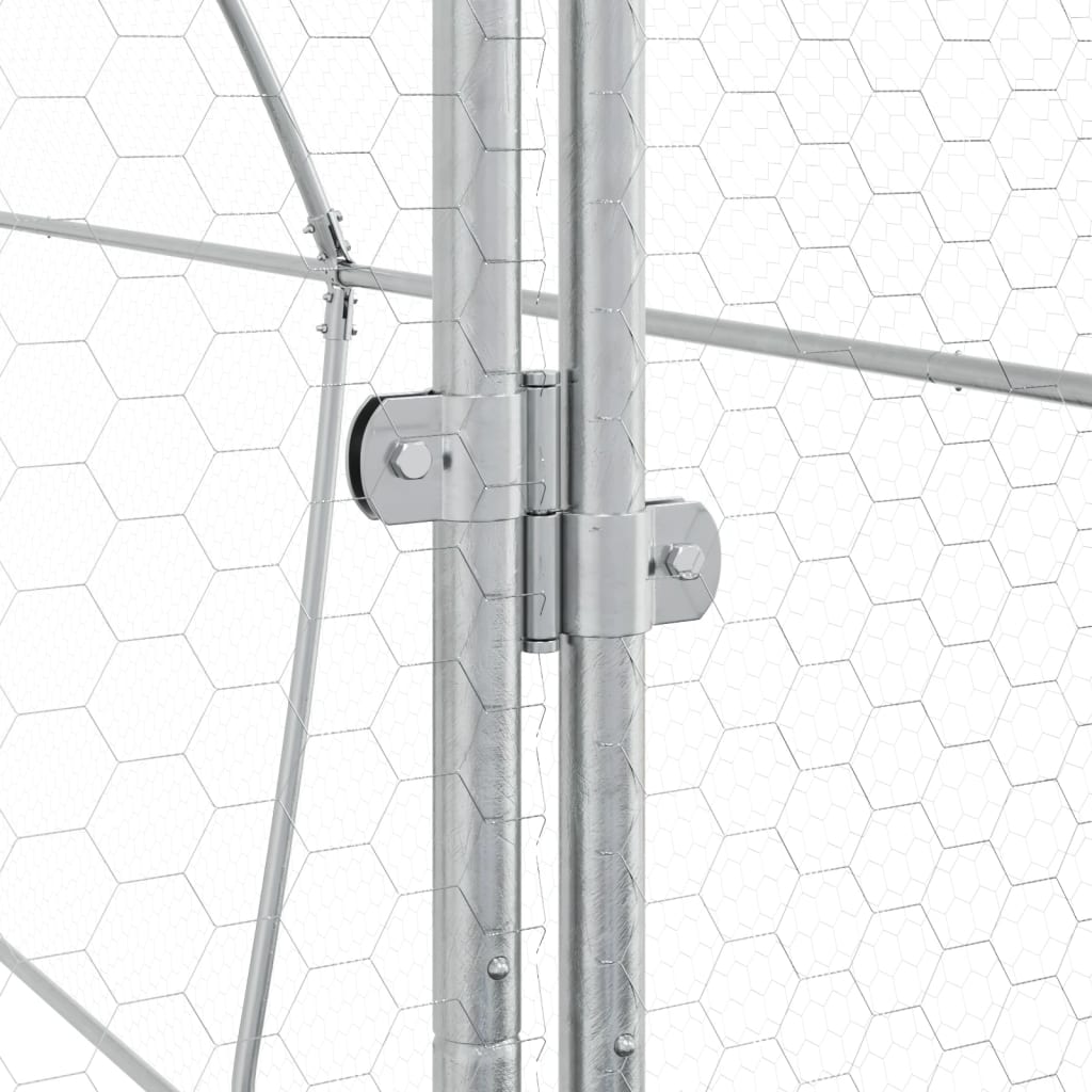 Kyllingbur sølv 400x105x182 cm galvanisert stål