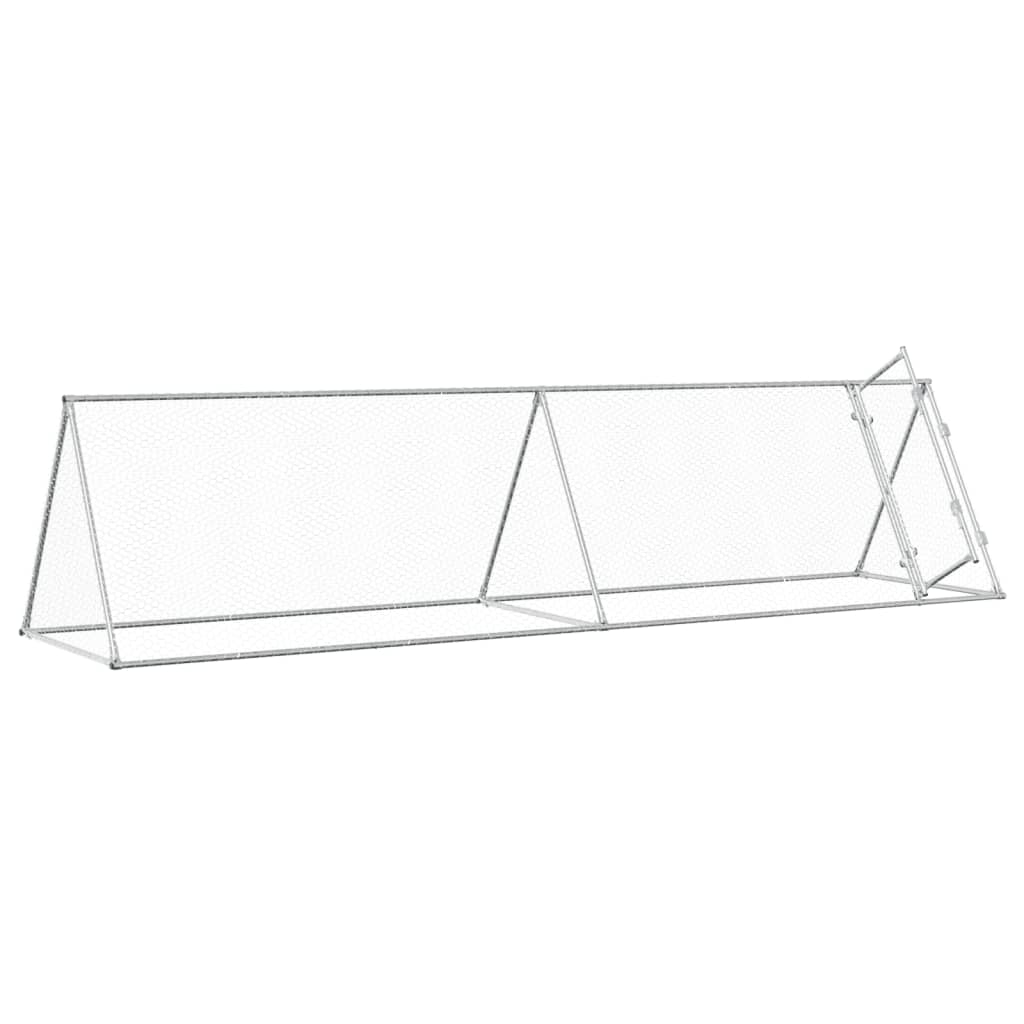 Kyllingbur sølv 400x105x91 cm galvanisert stål